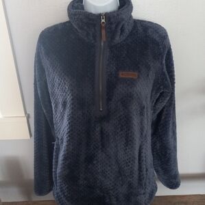 Columbia Women's Fire Side II Sherpa  Zip Jacket, Woman's  S, blueish gray.'